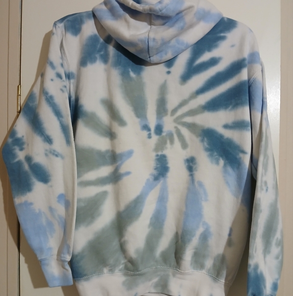 Dreamsicle Blue Tie-Dye Youth S Hoodie - Picture 5 of 5